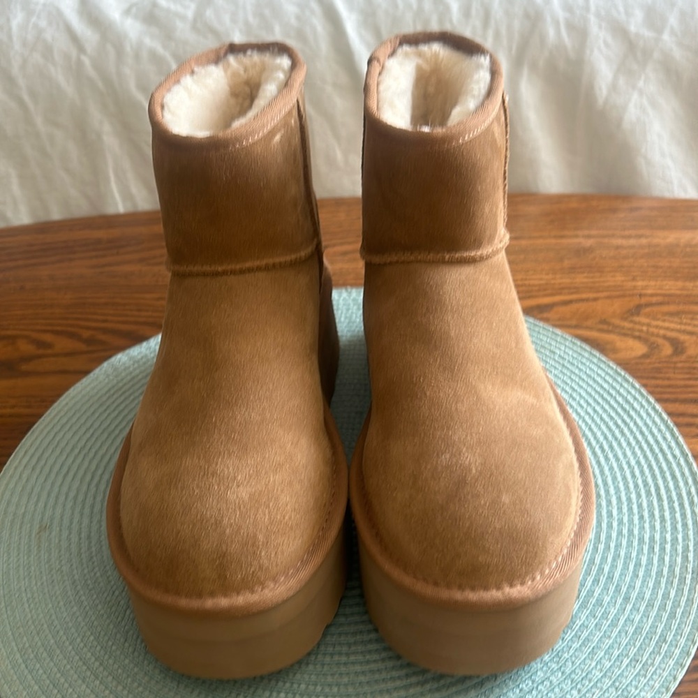 UGG Mini Platforms: Never worn! Sells fast!